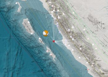 Gempa mengguncangkan Pesisir Selatan dan Tuapejat, Kepulauan Mentawai pada pagi ini Senin, 5 Februari 2024 (foto: X Daryono BMKG)