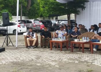 Apel persiapan kegiatan patroli pengawasan pada masa tenang Pemilu 2024 di Kota Padang Minggu, 11 Februari 2024 (foto: istimewa)