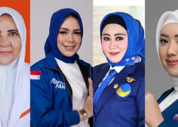 Kolase foto Nevi Zuairina, Athari Ghauthi Ardi, Lisda Hendrajoni dan Cindy Monica Salsabina.