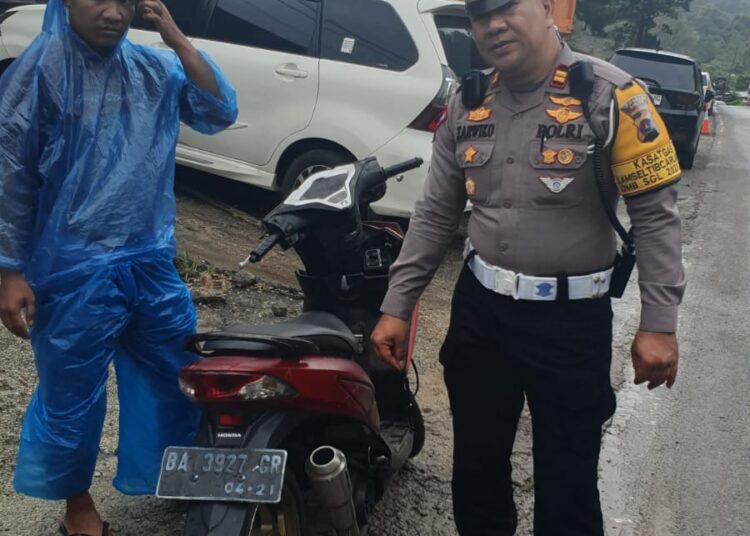 Polres Solok menindak kendaraan yang menggunakan knalpot brong.