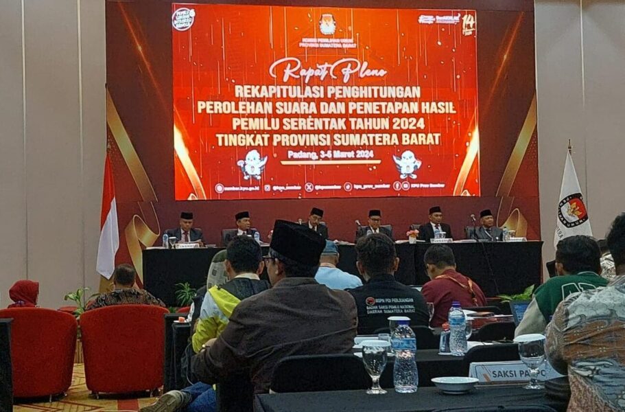 KPU Sumbar Mulai Melakukan Rekapitulasi Hasil Pemilu 2024 Tingkat ...