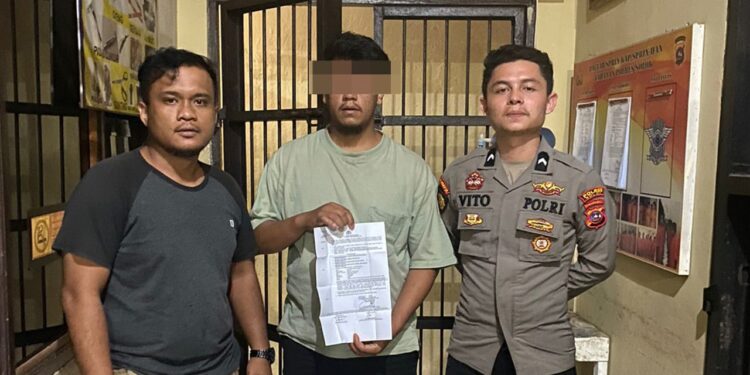 Pelaku diamankan oleh Tim Spider Polres Solok.