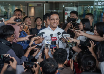 Calon presiden nomor urut 1 Anies Baswedan di Jakarta, Jumat (23/2/2024). (Foto: ANTARA/Timnas AMIN)