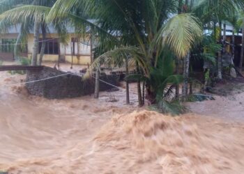 Banjir di Pesisir Selatan pada Rabu, 27 Maret 2024.