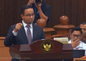 Calon Presiden nomor urut 01, Anies Baswedan di Sidang sengketa hasil Pemilu 2024 di MK.