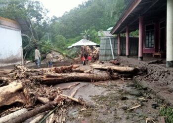 Salah satu kawasan terdampak banjir bandang di Pesisir Selatan (Ist)