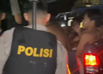Tim Presisi Sabhara Polda Sumbar bubarkan aksi tawuran di Padang