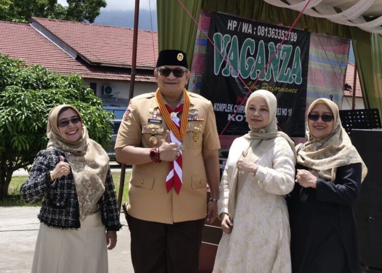 Sekda Kota Padang Andree Algamar menghadiri halal bihalal RSUD dr Rasidin, Sabtu (27/4).