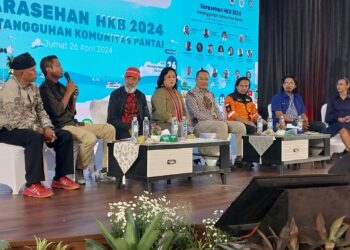 Sarasehan HKBN di Gedung Youth Center Kota Padang, Jumat (26/4/2024).