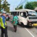 Kecelakaan beruntun di Jalan Dr. Hamka tepatnya di depan PT Asia Biskuit, Kecamatan Koto Tangah, Kota Padang pada Sabtu (27/4/2024).