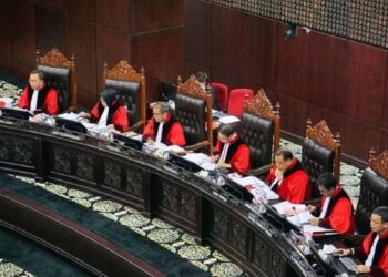 Sidang pembacaan putusan sengketa Pemilu 2024 oleh MK (foto: istimewa)