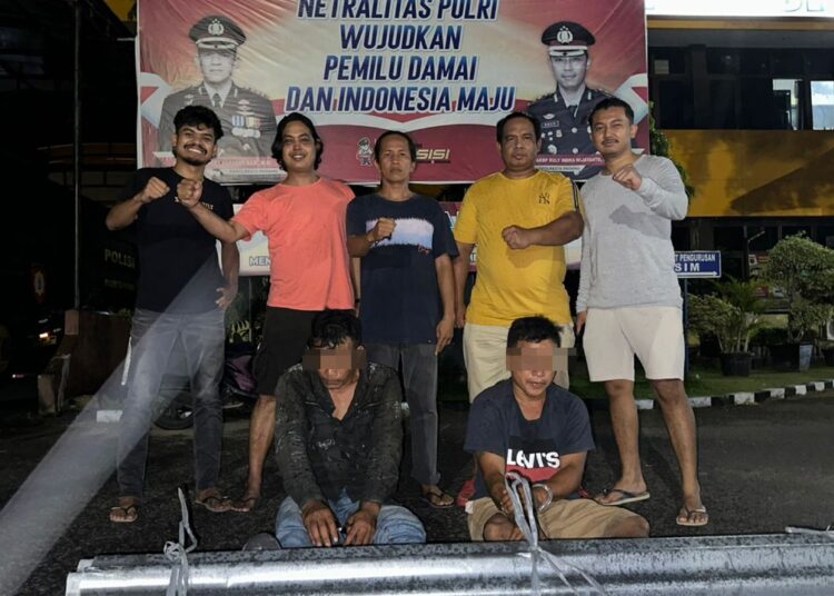 Dua pelaku pencurian di Kota Padang ditangkap polisi.