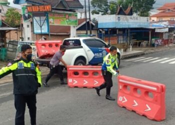 Ada nobar bola, lalu lintas di Payakumbuh dialihkan.