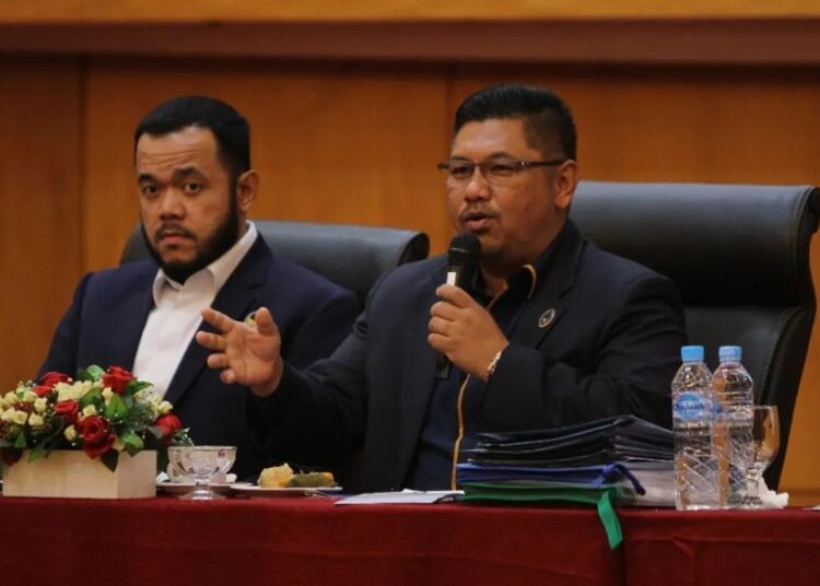 Ketua DPW NasDem Sumbar Fadly Amran dan Sekretaris DPW Ardyan. Foto: Ist