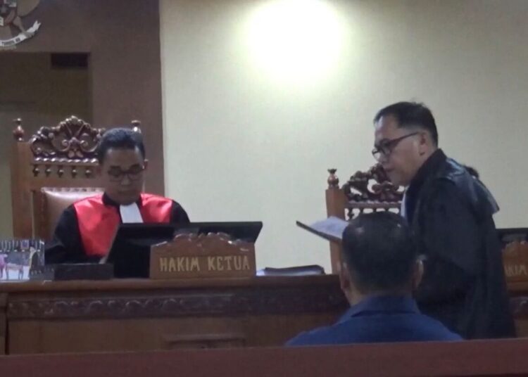 sidang putusan dugaan tindak pidana Pemilu di Pengadilan Negeri Painan, Pesisir Selatan.