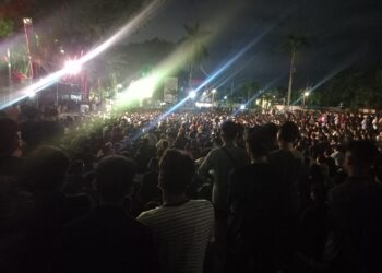 Nobar Timnas di Padang