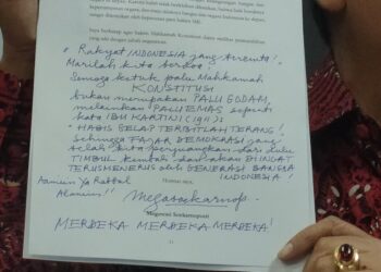 Surat yang dikirim Megawati ke MK