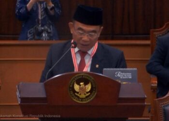 Menko PMK Muhadjir Effendy saat Sidang Sengketa Hasil Pilpres 2024.