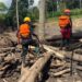 BPBD Sumbar saat melakukan pencarian korban banjir lahar Marapi.