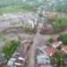 Pantauan drone BPBD Tanah Datar pasca banjir bandang terjang sejumlah wilayah di Kabupaten Tanah Datar Sumbar. (Foto: BPBD Tanah Datar)