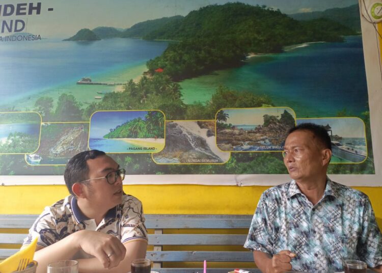 Bacalon Bupati Welly Bernando bertemu dengan Ketua DPD PPP Pesisir Selatan Marwan Anas.