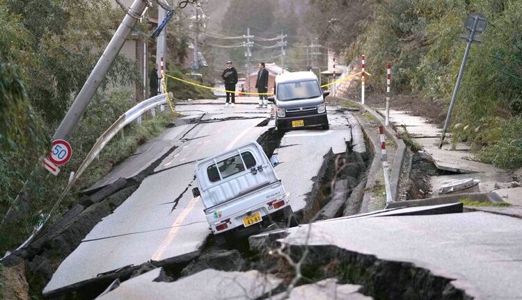 Gempa di Jepang (foto: Sky News)