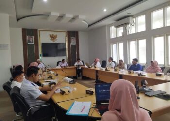 rapat persiapan Evaluasi Implementasi Program Kota Cerdas (Smart City) Tahap I.