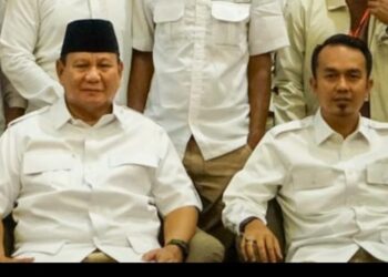 Ketua Umum Gerindra, Prabowo Subianto dan Deni Asra.