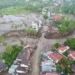 Penampakan pascabencana banjir bandang lahar dingin Gunung Marapi di Tanah Datar.