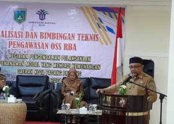 Bimtek Perizinan Usaha dan Pengawasan Berusaha bagi Pelaku UMKM se-Kota Padang Panjang.