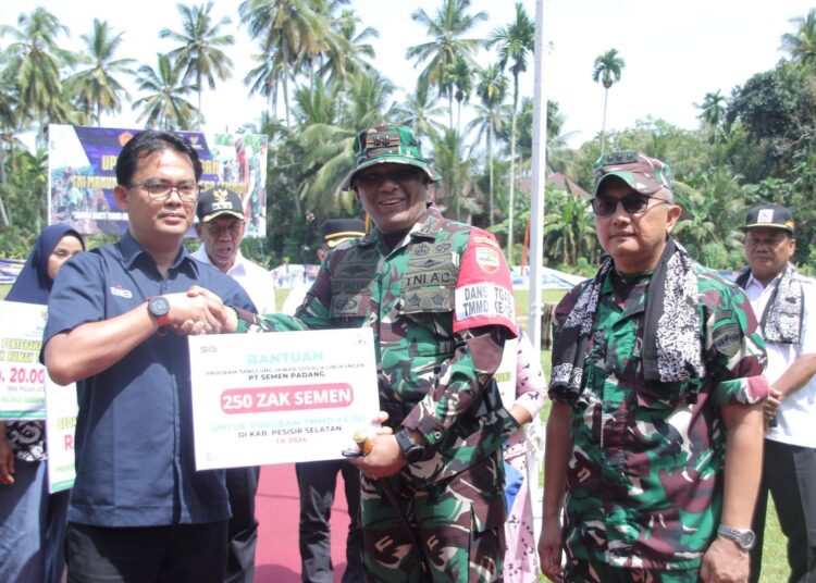 Program TNI Manunggal Membangun Desa di wilayah teritorial Kodim 0311/Pessel tahun 2024 secara resmi dibuka.