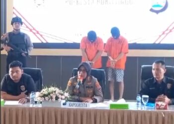 Polisi konferensi pers kasus sodomi di Ponpes Agam, Sumbar