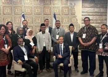 Lima Nahdliyin bertemu Presiden Israel Isaac Herzog. Foto: Medsos X