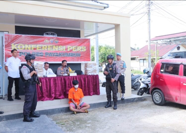 Seorang pengedar narkoba antar provinsi diringkus Polres Payakumbuh (foto: ist)