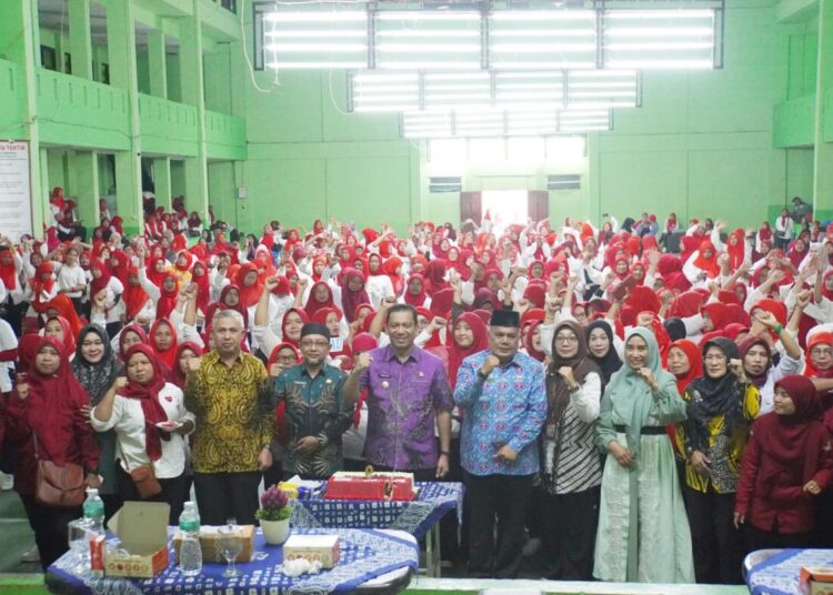 Gebyar 9 Tahun Program Keluarga Harapan (PKH) Kota Padang Panjang, Kamis (22/8/2024) di GOR Bancalaweh.