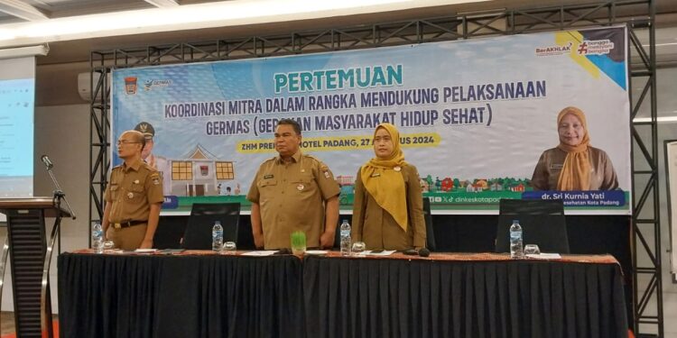 Pertemuan Koordinasi Mitra dalam Rangka Mendukung Pelaksanaan Germas (foto: Diskominfo Padang)