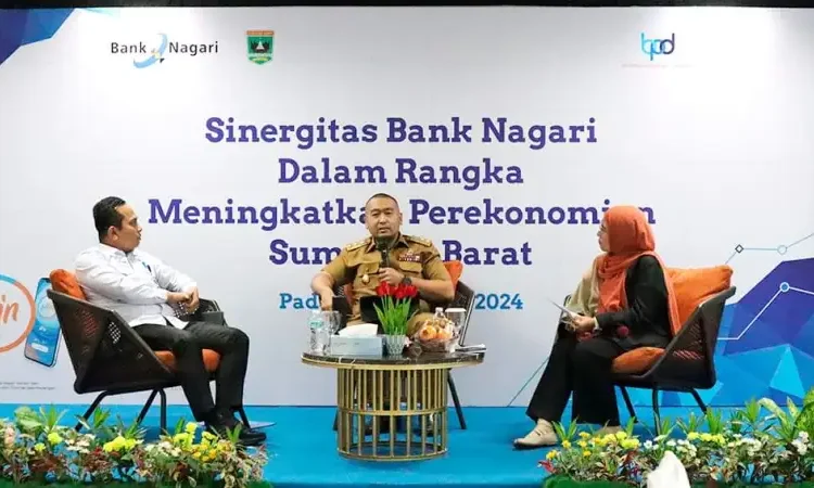 Diskusi bertema Sinergitas Bank Nagari Dalam Rangka Meningkatkan Perekonomian Sumatera Barat, Selasa (6/8/2024). Ist