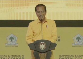 Presiden Jokowi menghadiri Munas Golkar (foto: YouTube Golkar)