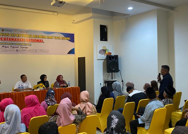 Sosialisasi Program Strategis Kementerian ATR/BPN di Payakumbuh, Senin (16/9/2024).