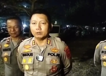 Kapolres Dharmasraya, AKBP Bagus Ikhwan memberikan penjelasan pada Selasa (3/9).