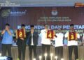 Rapat Pleno KPU Kabupaten Limapuluh Kota, pengundian dan penetapan nomor urut pasangan calon (Paslon) Bupati dan Wakil Bupati, Senin (23/9/2024)