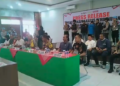 Konferensi pers kasus pembunuhan Nia Kurnia Sari, gadis penjual gorengan di Padang Pariaman (foto: Sumbarkita)