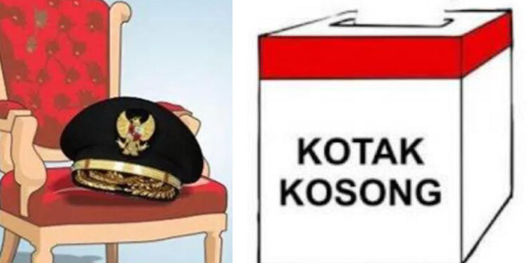 Ilustrasi kotak kosong Pilkada