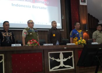 Rapat Staf Bulanan Pemko Padang di ruang pertemuan Bappeda Kabupaten Kepulauan Mentawai