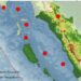 Titik gempa di Sumbar(foto: Instagram/BMKG Padang Panjang)