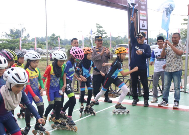 Kejuaraan sepatu roda tingkat Sumbar di Payakumbuh.