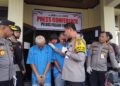 Konferensi pers Polres Padang Pariaman pada Rabu (23/10).