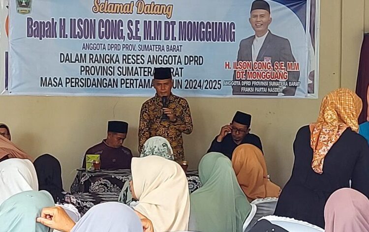 Kegiatan Reses Anggota DPRD Sumbar di Kabupaten Limapuluh Kota.