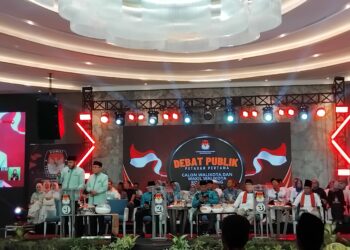 Debat Publik Calon Wali Kota Padang, Sabtu (27/10).