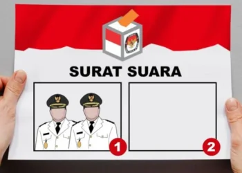 Ilustrasi surat suara.